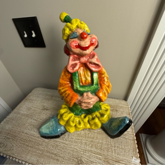 Vintage, Paper Mache, Clown, Mexico, Handmade by Alvarez, Mexican Folk Art - Picture 8 of 10